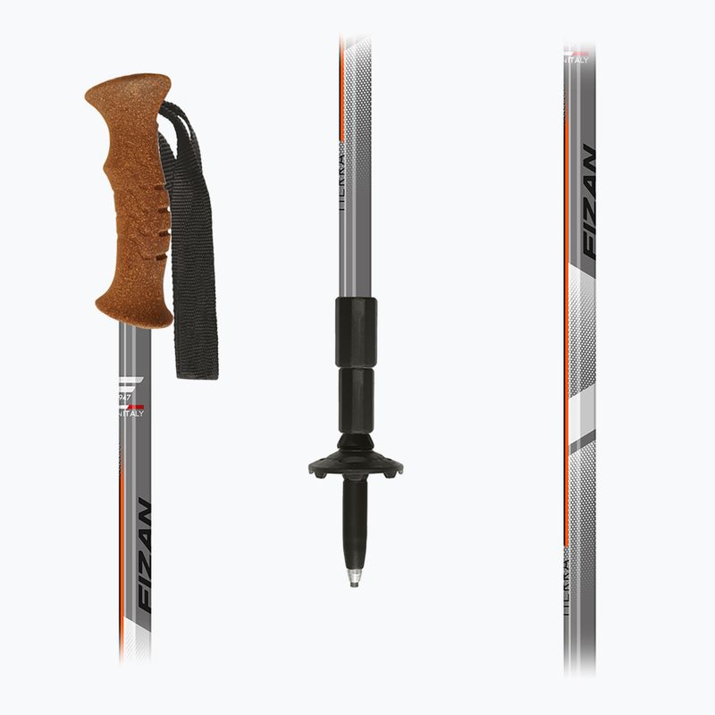 Kije trekkingowe Fizan Tierra grey/orange 5