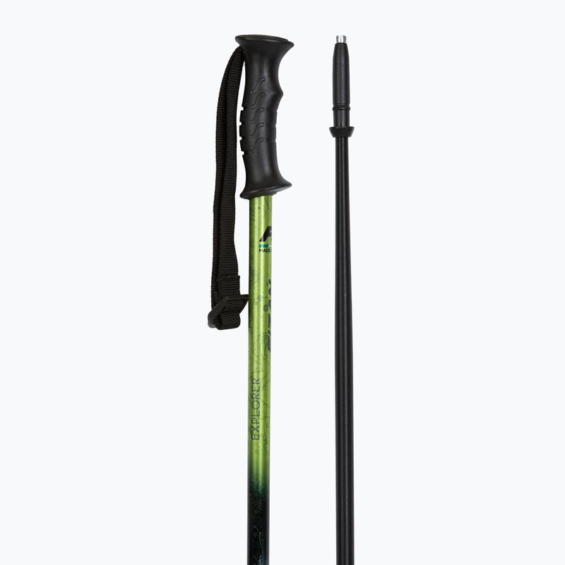 Kije trekkingowe Fizan Explorer lime/grey 3