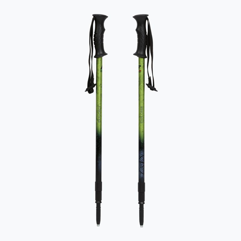 Kije trekkingowe Fizan Explorer lime/grey 5