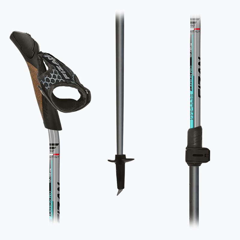 Kije nordic walking Fizan Carbon Pro Impulse grey 5