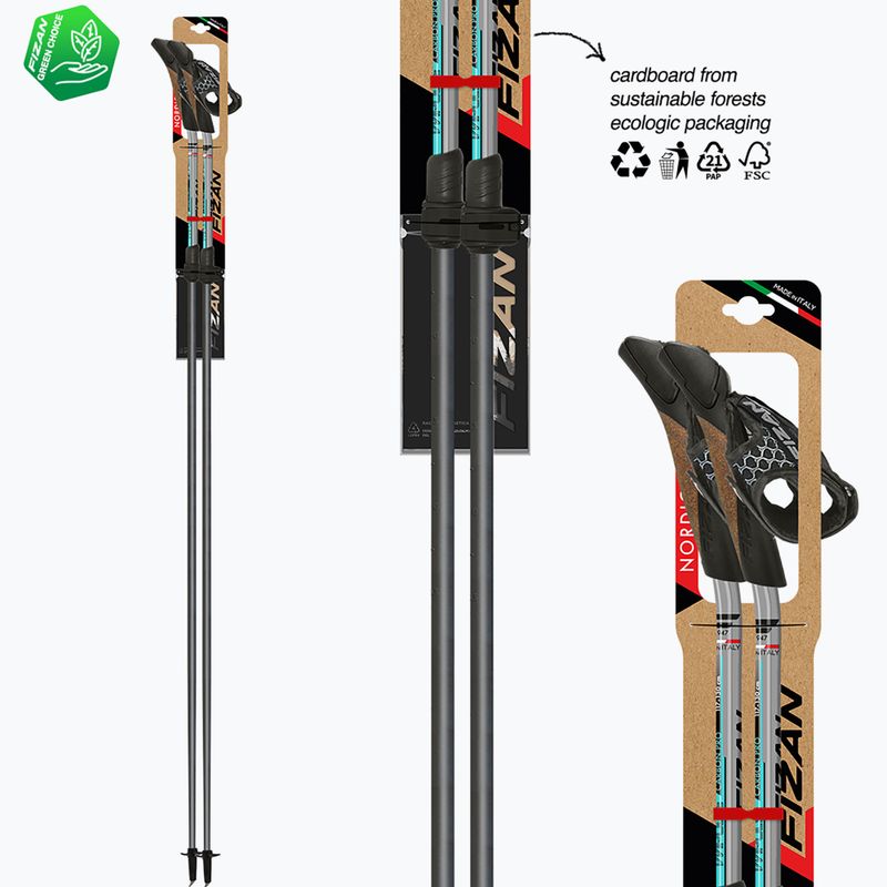 Kije nordic walking Fizan Carbon Pro Impulse grey 6