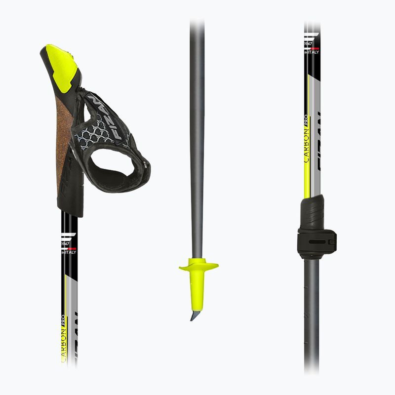 Kije nordic walking Fizan Carbon Pro yellow 5