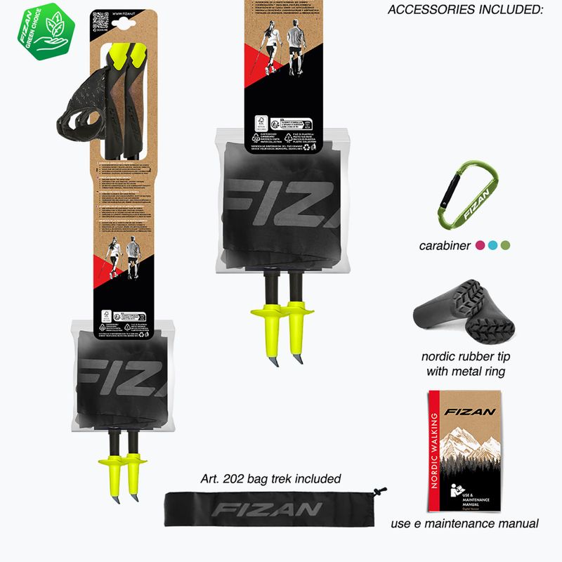 Kije nordic walking Fizan R-Evolution yellow 7