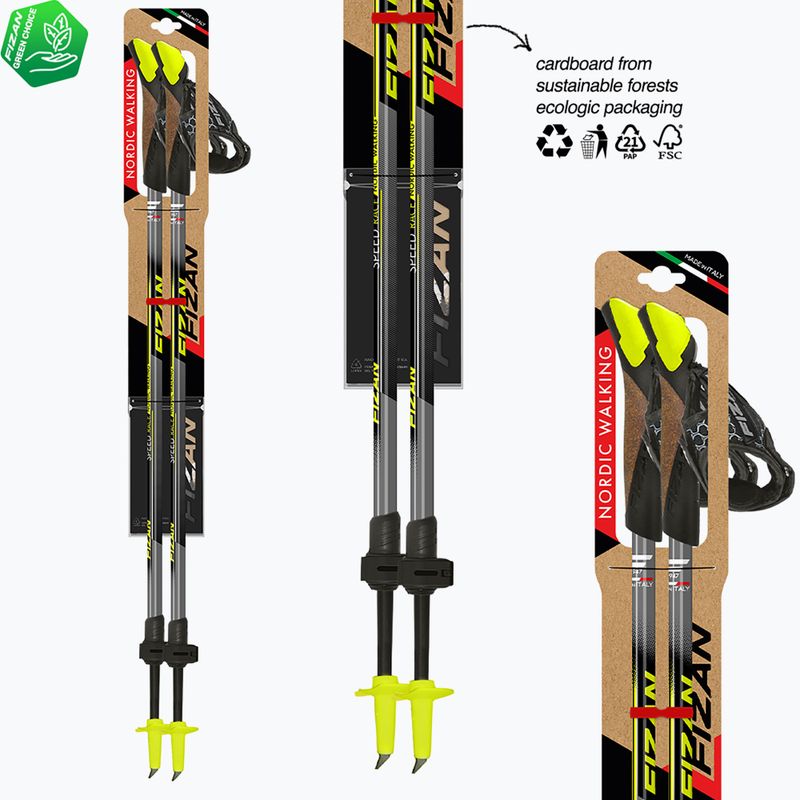 Kije nordic walking Fizan Speed Race yellow 4