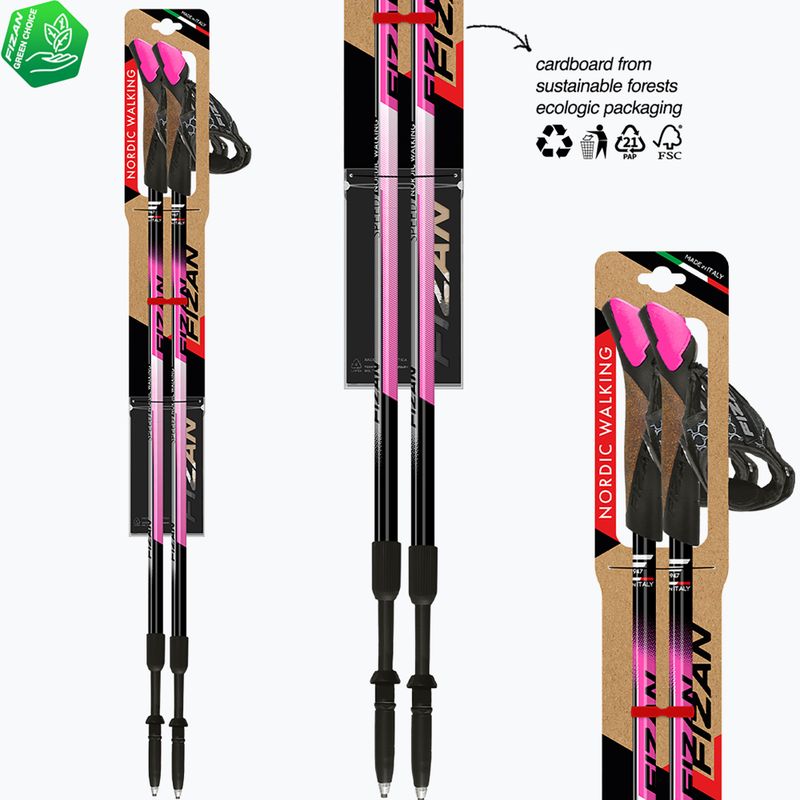 Kije nordic walking Fizan Speed pink 4