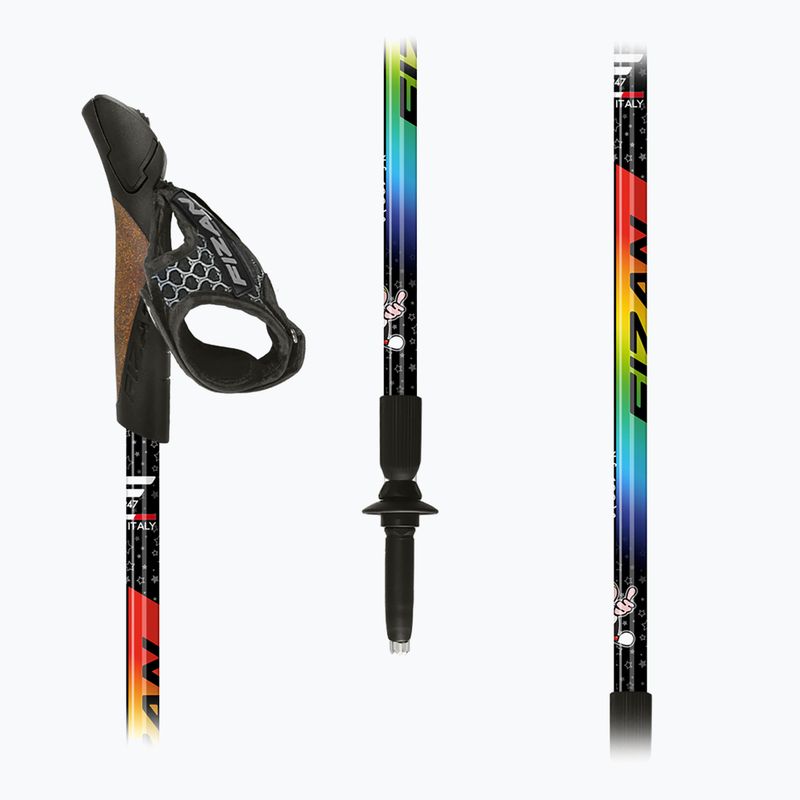 Kije nordic walking Fizan Speed Junior rainbow 5