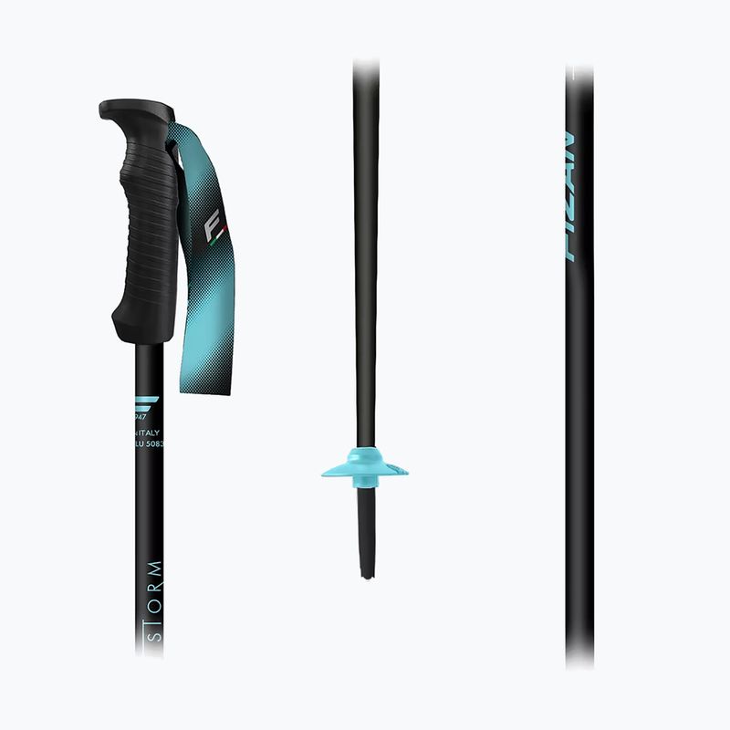 Kije narciarskie Fizan Storm black/blue 2