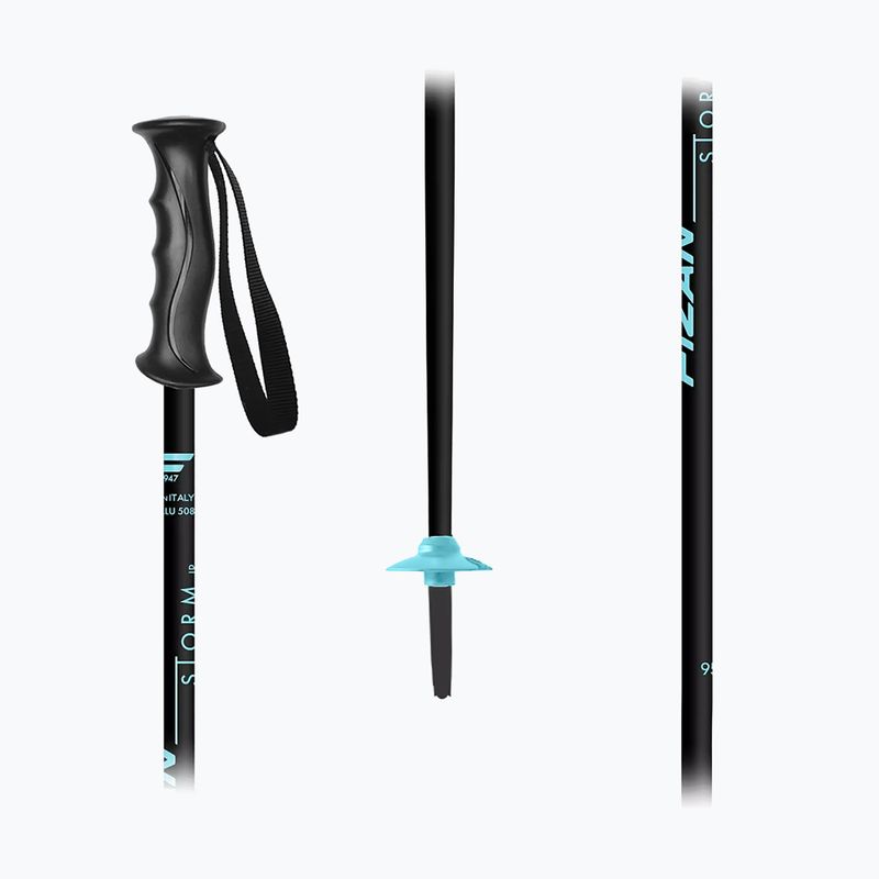 Kije narciarskie dziecięce Fizan Storm Jr black/blue 2