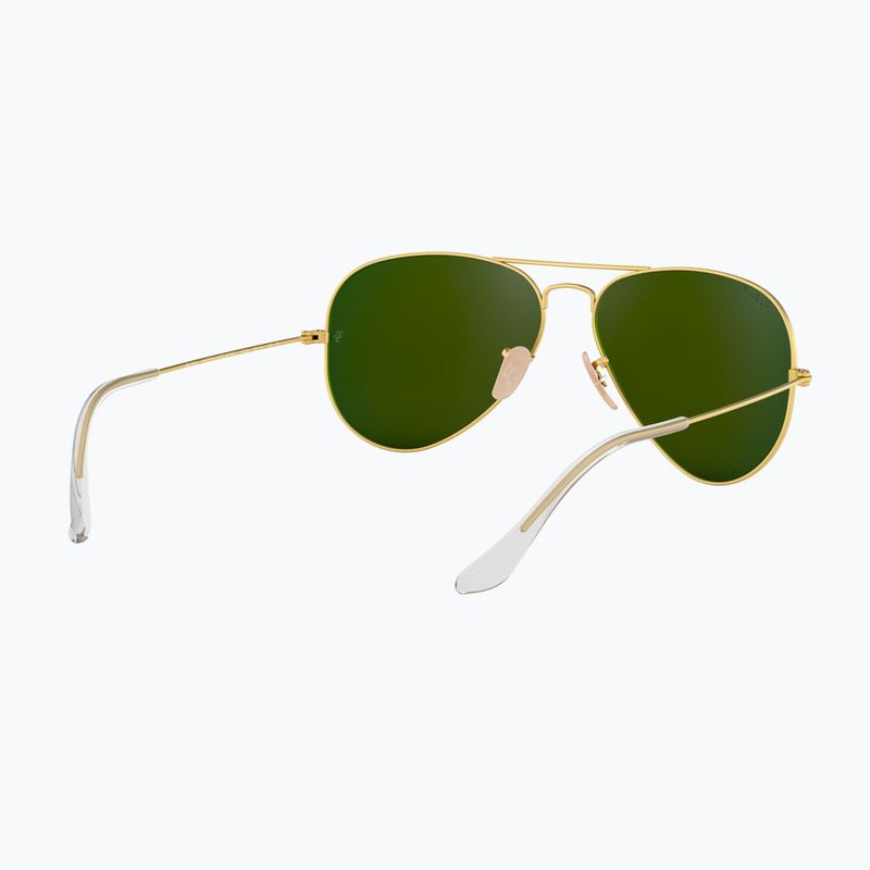 Okulary przeciwsłoneczne Ray-Ban Aviator Classic matt gold/blue polarized 6