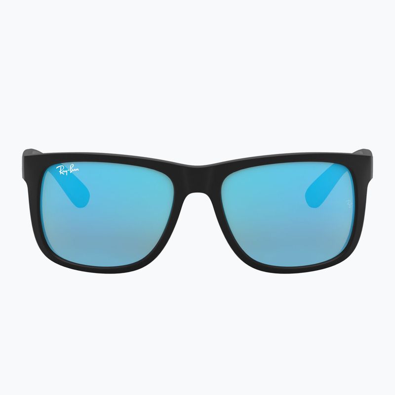 Okulary przeciwsłoneczne Ray-Ban Justin Classic matt black gum/blue mirror 2