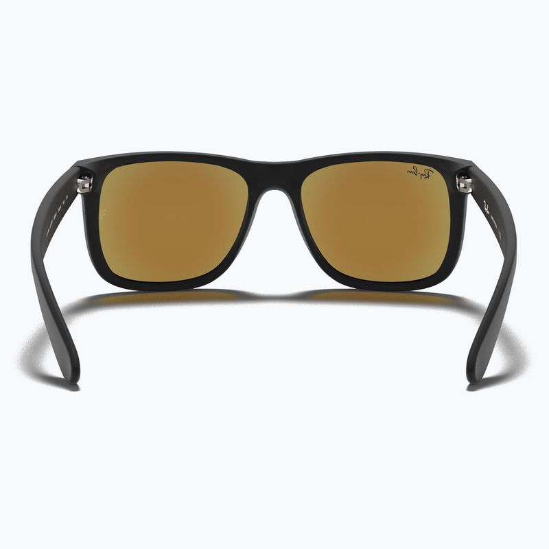 Okulary przeciwsłoneczne Ray-Ban Justin Classic matt black gum/blue mirror 5