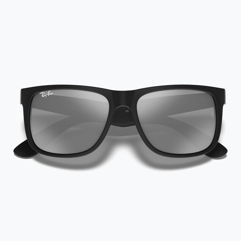 Okulary przeciwsłoneczne Ray-Ban Justin Classic matt black/silver grey mirror 3
