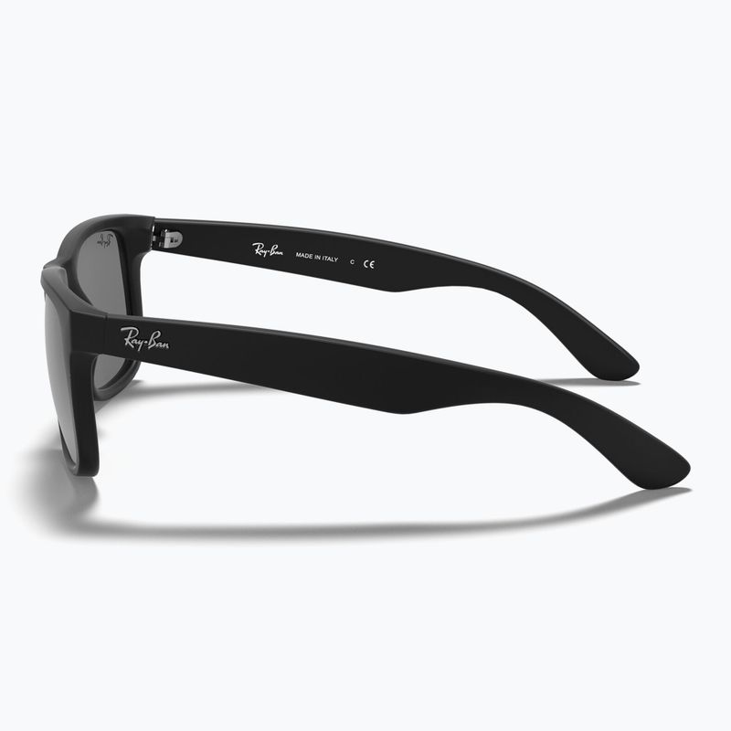 Okulary przeciwsłoneczne Ray-Ban Justin Classic matt black/silver grey mirror 7