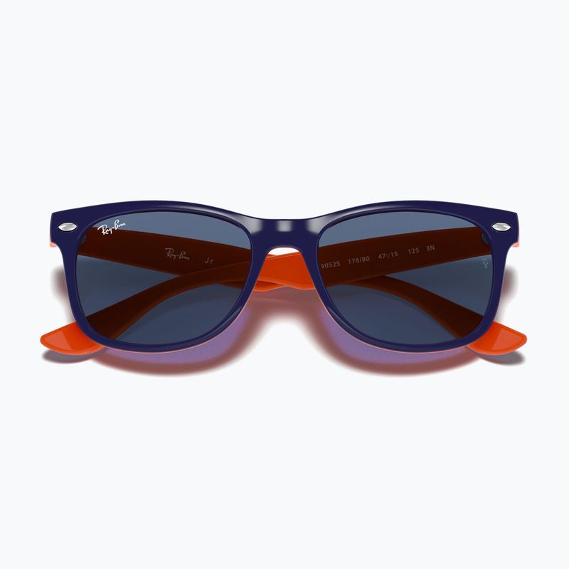 Okulary przeciwsłoneczne dziecięce Ray-Ban New Wayfarer matt black/blue 3