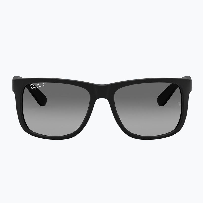 Okulary przeciwsłoneczne Ray-Ban Justin Classic matt black gum/dark grey 2