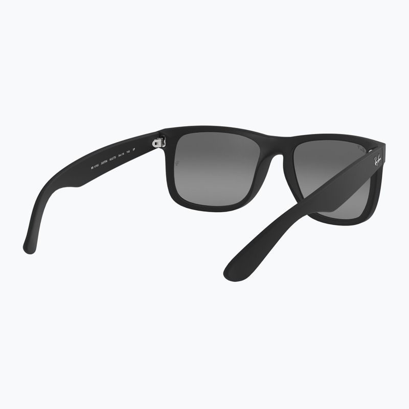 Okulary przeciwsłoneczne Ray-Ban Justin Classic matt black gum/dark grey 6