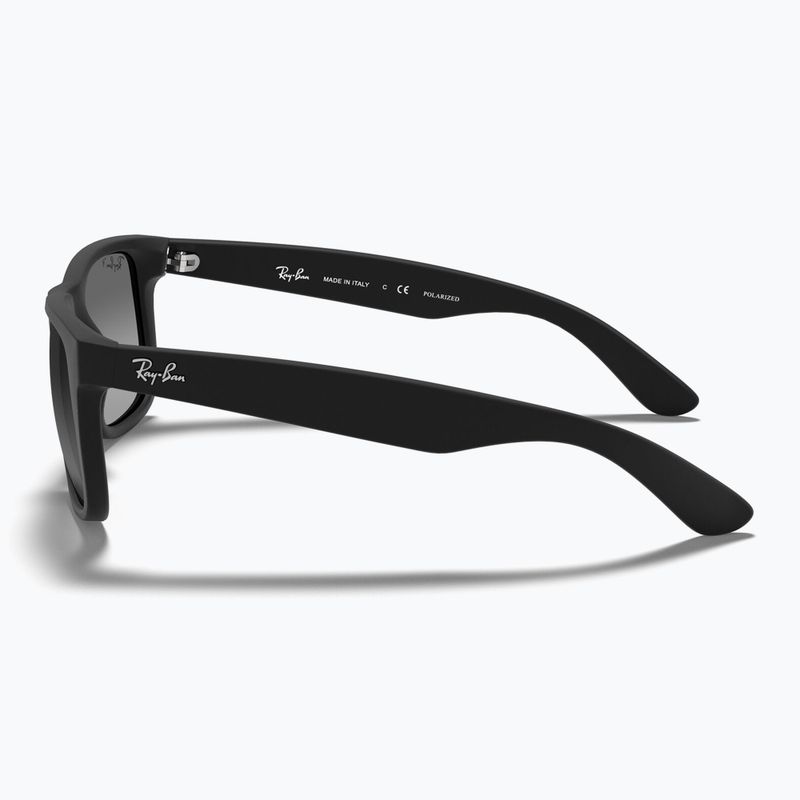 Okulary przeciwsłoneczne Ray-Ban Justin Classic matt black gum/dark grey 7
