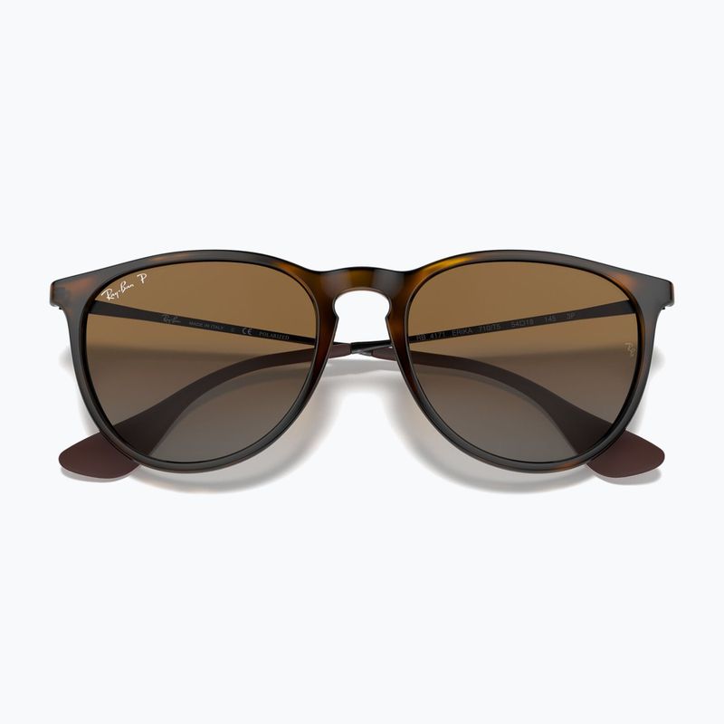 Okulary przeciwsłoneczne Ray-Ban Erika Classic light havana/brown polarized 3