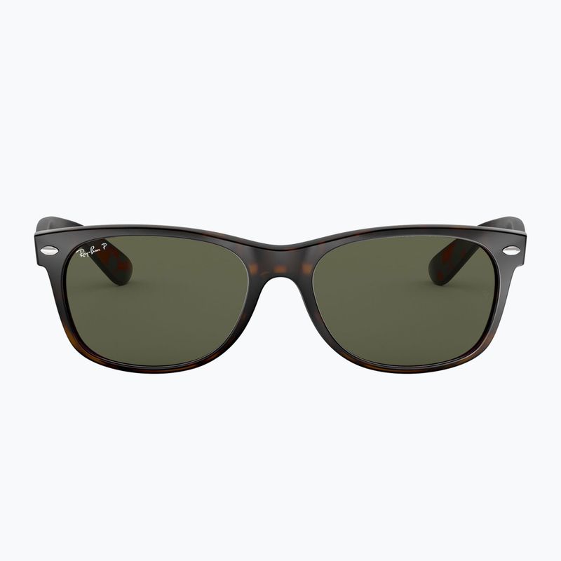 Okulary przeciwsłoneczne Ray-Ban New Wayfarer Classic tortoise/green g-15 polarized 2