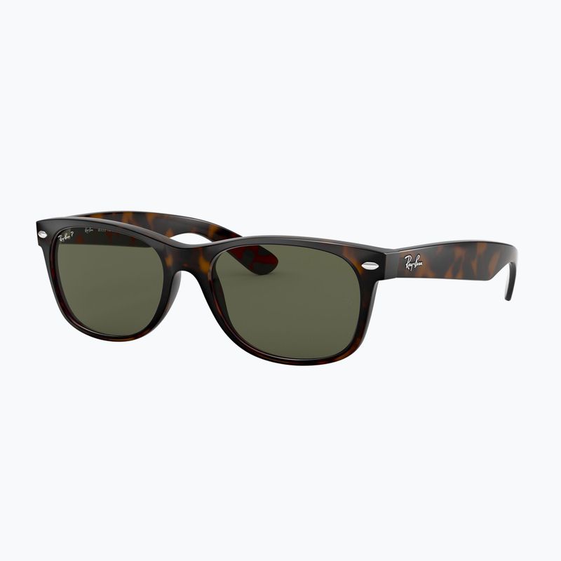 Okulary przeciwsłoneczne Ray-Ban New Wayfarer Classic tortoise/green g-15 polarized 4
