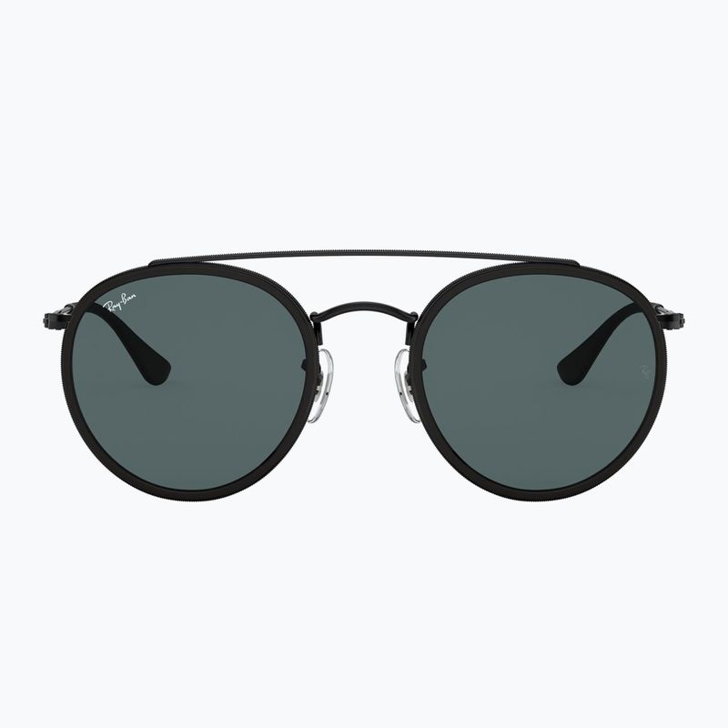 Okulary przeciwsłoneczne Ray-Ban Round Double Bridge black/blue/grey 2