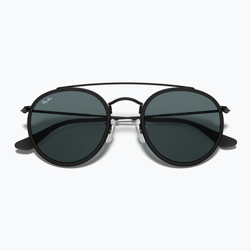Okulary przeciwsłoneczne Ray-Ban Round Double Bridge black/blue/grey 3