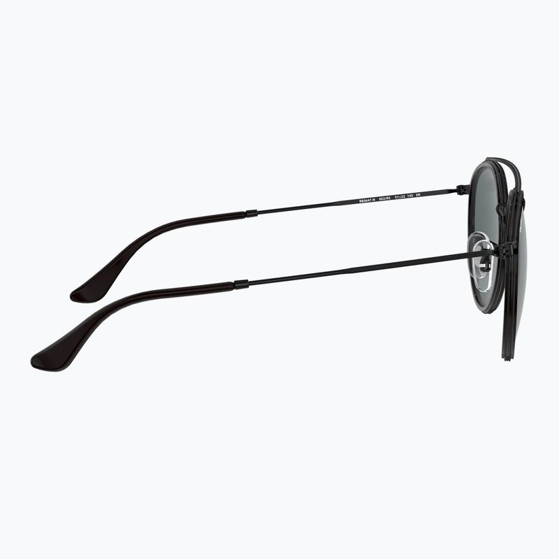 Okulary przeciwsłoneczne Ray-Ban Round Double Bridge black/blue/grey 7