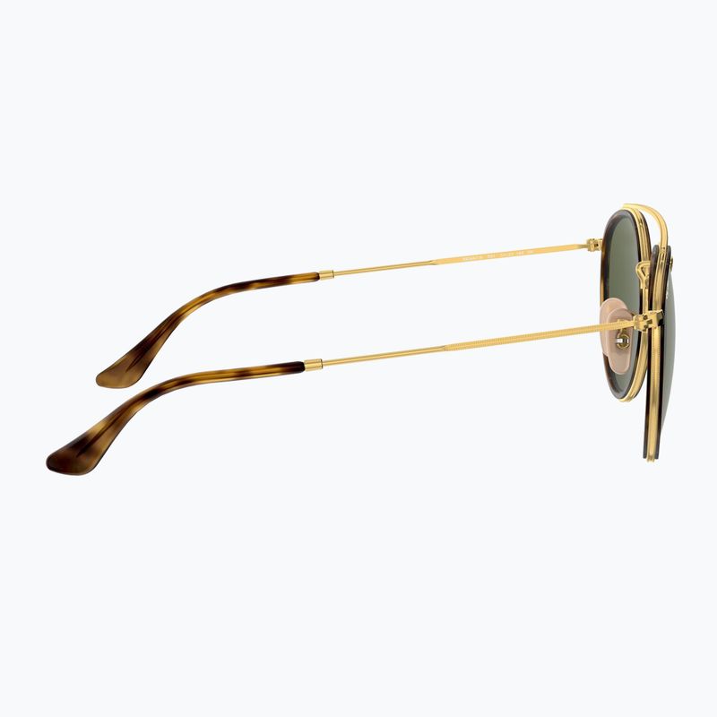 Okulary przeciwsłoneczne Ray-Ban Round Double Bridge arista gold/green g-15 7