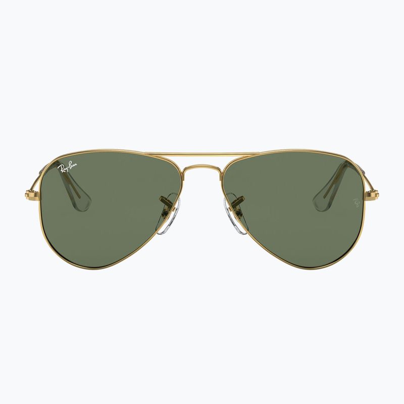 Okulary przeciwsłoneczne dziecięce Ray-Ban Aviator arista gold/dark green 2