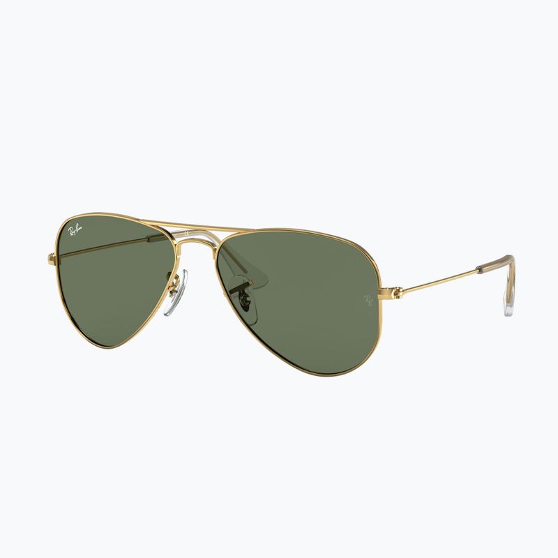 Okulary przeciwsłoneczne dziecięce Ray-Ban Aviator arista gold/dark green 4
