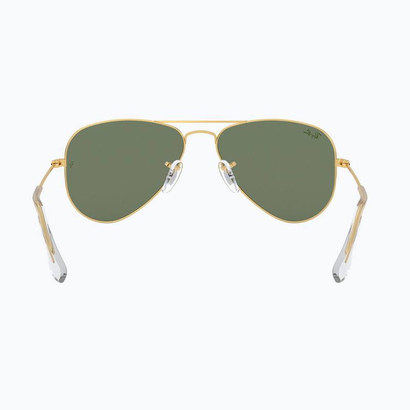 Okulary przeciwsłoneczne dziecięce Ray-Ban Aviator arista gold/dark green 5