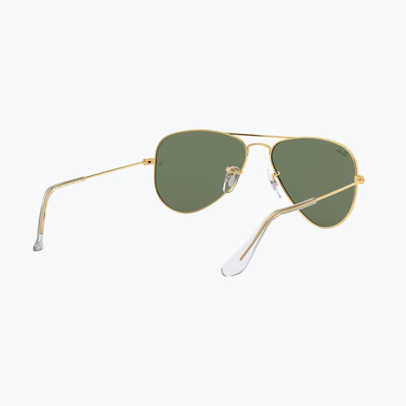 Okulary przeciwsłoneczne dziecięce Ray-Ban Aviator arista gold/dark green 6