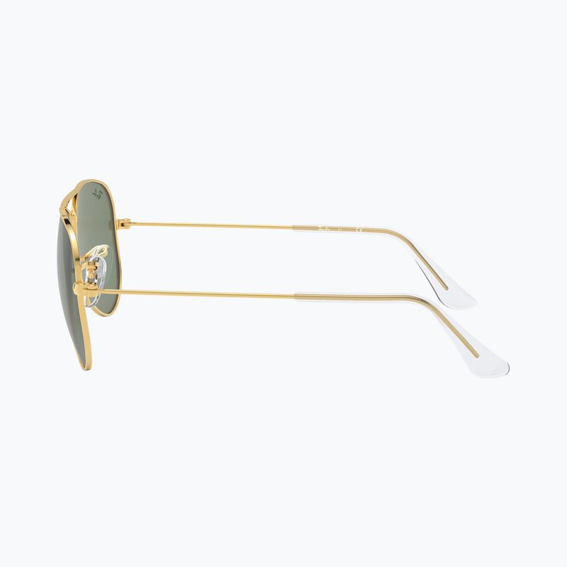 Okulary przeciwsłoneczne dziecięce Ray-Ban Aviator arista gold/dark green 7