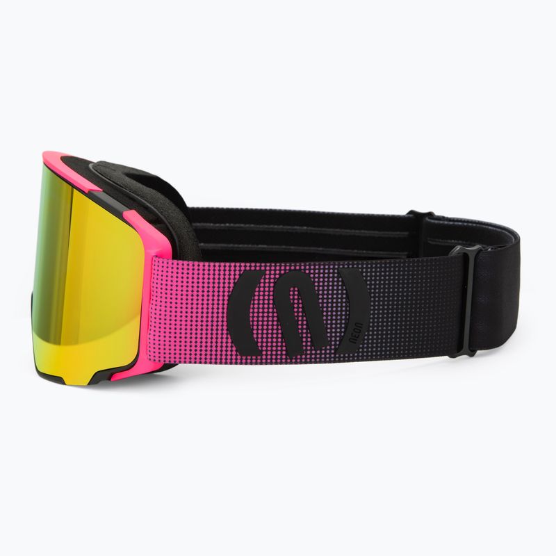 Gogle narciarskie Neon Ice black/pink/mirror red/amber 5