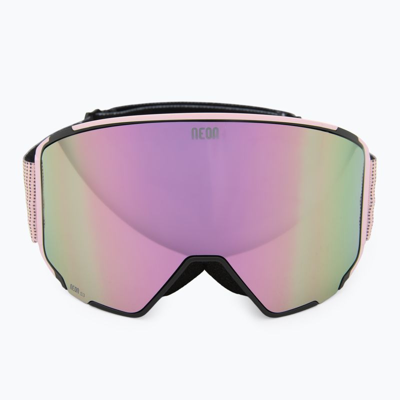 Gogle narciarskie Neon Ice black/light pink/mirror light pink/amber 3