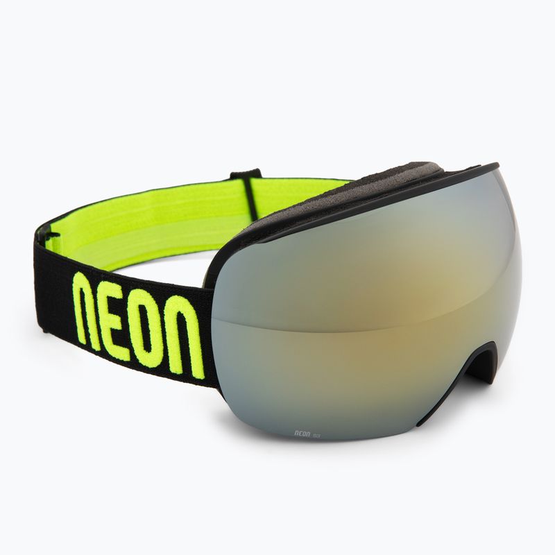 Gogle narciarskie Neon Beam black/yellow/mirror bronze