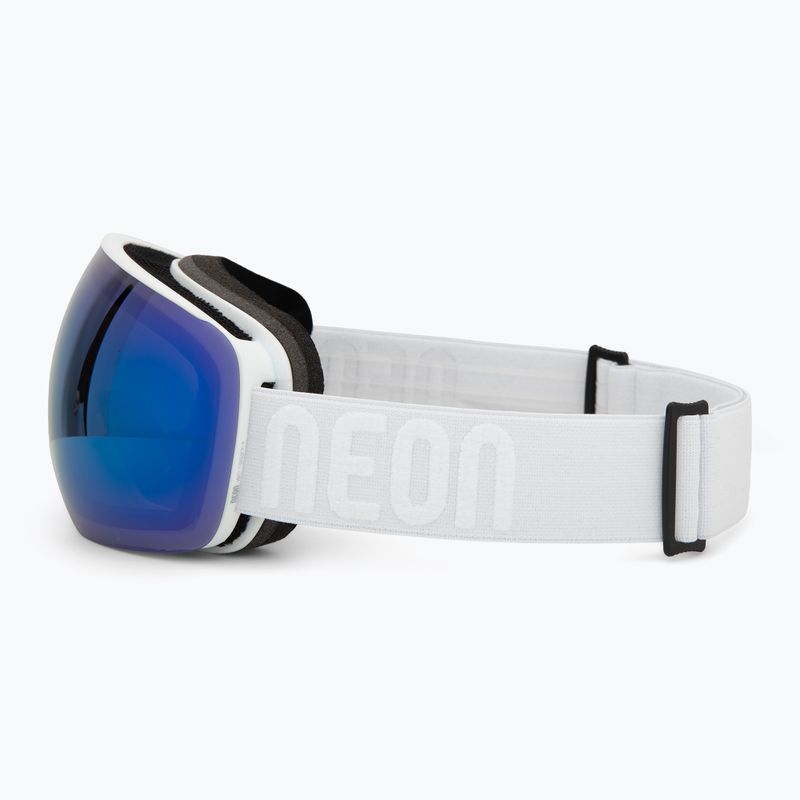 Gogle narciarskie Neon Beam white/white/mirror acciaio 4