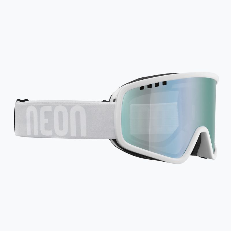 Gogle narciarskie Neon Force Otg white/white/mirror acciaio 5