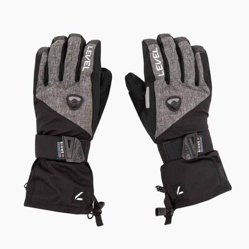 Rękawice snowboardowe męskie Level Fly ninja black 3