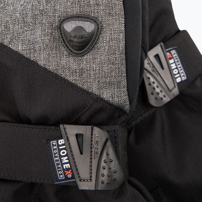 Rękawice snowboardowe męskie Level Fly ninja black 4