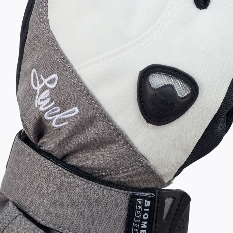 Rękawice snowboardowe damskie Level Butterfly silver 4