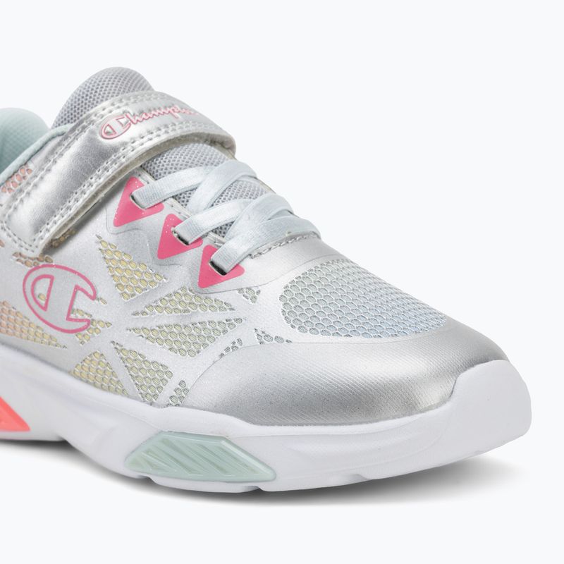 Buty dziecięce Champion Wave Tri G PS Low Cut silver/blue burgundy/imperial light blue 7