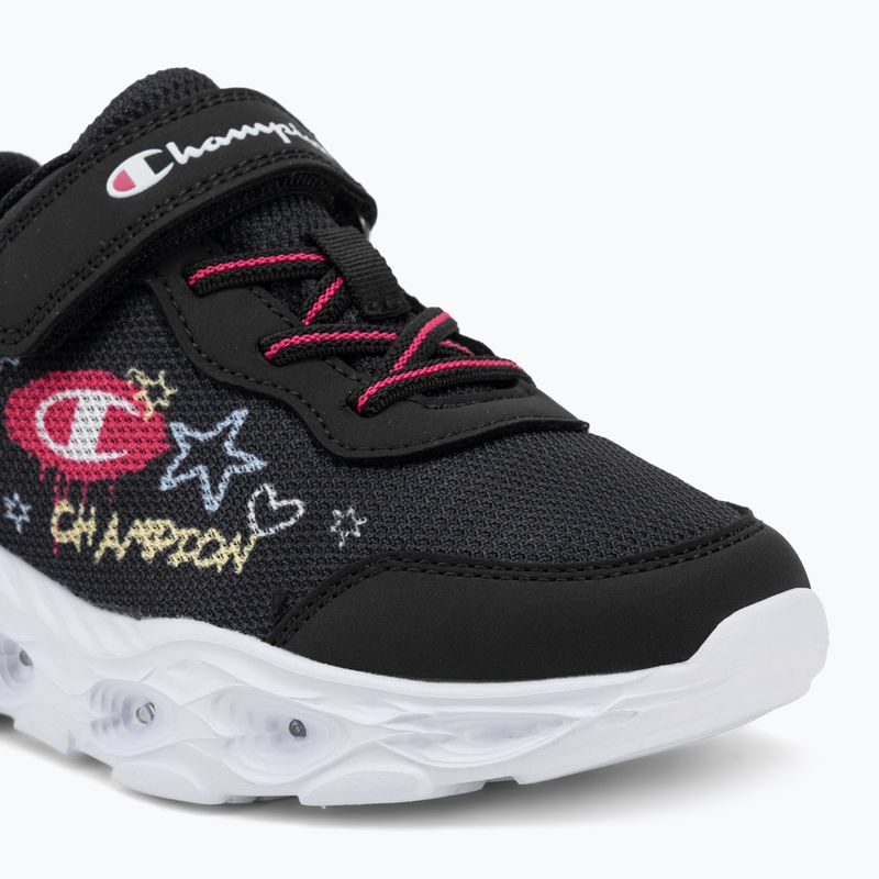 Buty dziecięce Champion Funfair Print G PS Low Cut new black/fluorescent pink/imperial light blue 7