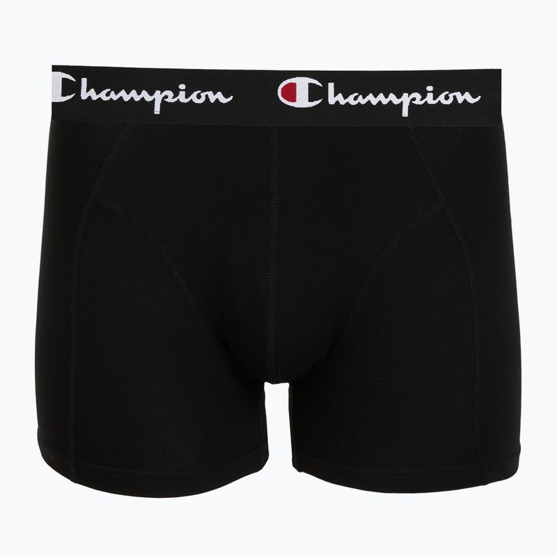 Bokserki męskie Champion Trunk Knit oxford grey melange/oxford grey melange/black 2