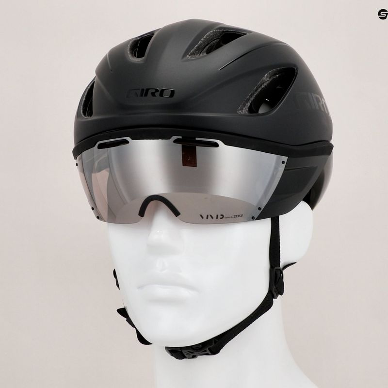 Kask rowerowy Giro Vanquish Integrated Mips matte black/gloss black/vivid road onyx 9