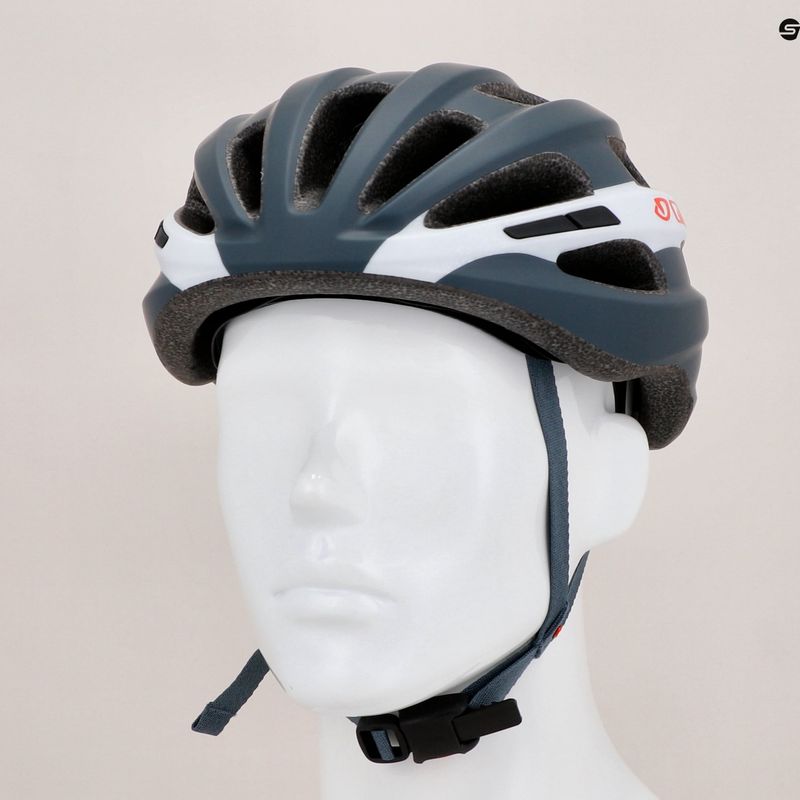 Kask rowerowy Giro Isode matte portaro gray/white/red 10