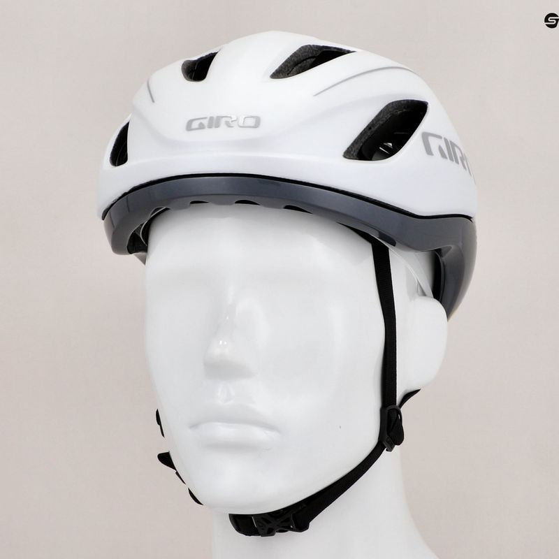 Kask rowerowy Giro Vanquish Integrated Mips matte white/silver/vivid road onyx 12