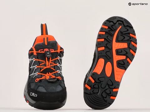 Buty trekkingowe dziecięce CMP Rigel Low Wp antracite/flash orange 12