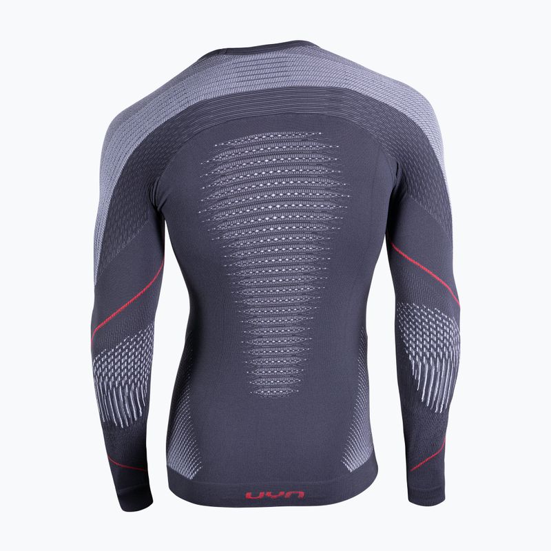 Bluza termoaktywna męska UYN Evolutyon UW Shirt charcoal/white/red 2