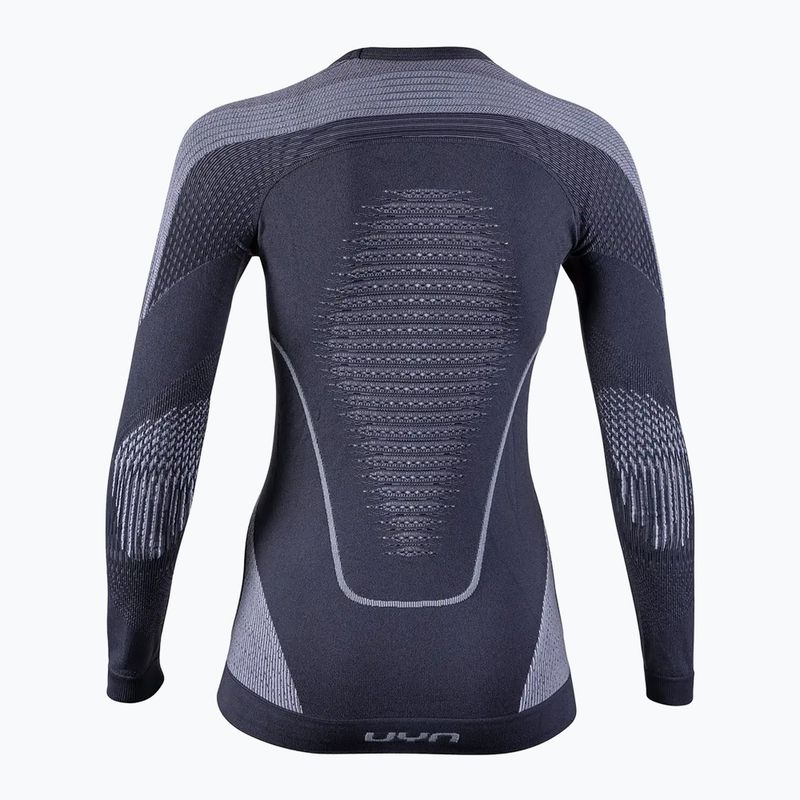 Bluza termoaktywna damska UYN Evolutyon UW Shirt charcoal/white/light green 2